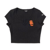 USC Trojans Women's Hype and Vice Black SC Interlock Cali T-Shirt